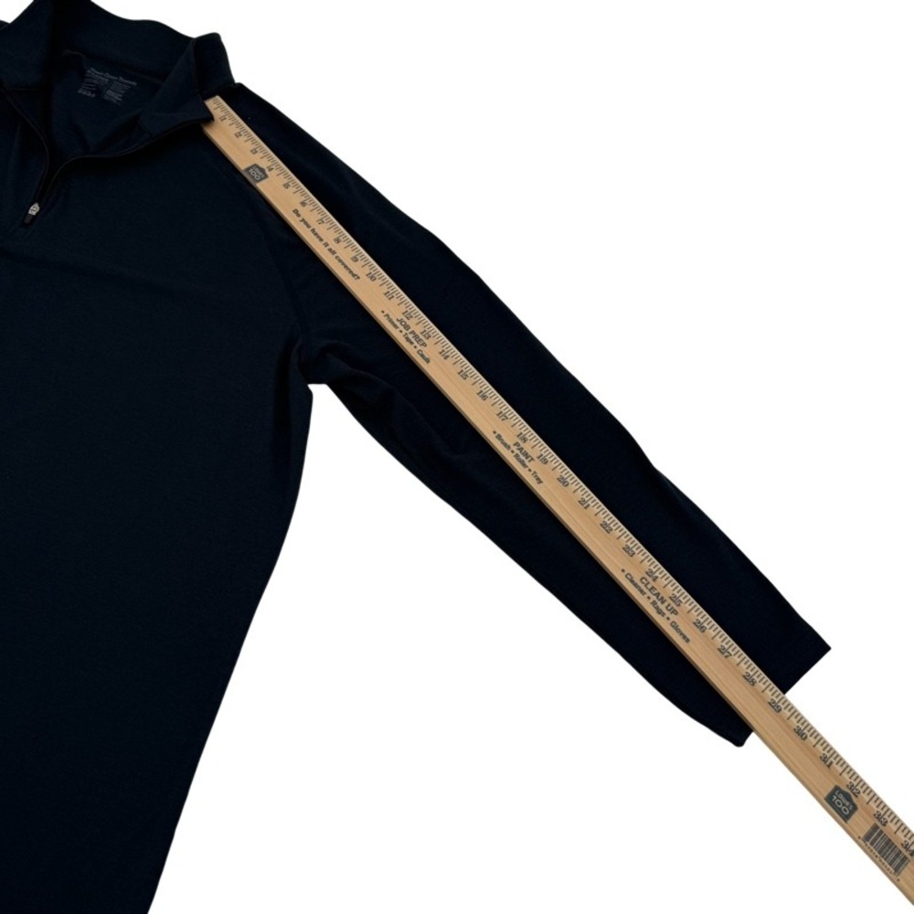 FRESH CLEAN THREADS XL Lot 2 Quarter Zip Pullover Black Navy Performance Stretch - Picture 13 of 16